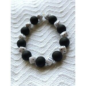 Handmade Dice Bead Bracelet Men's Fashion Adjustable